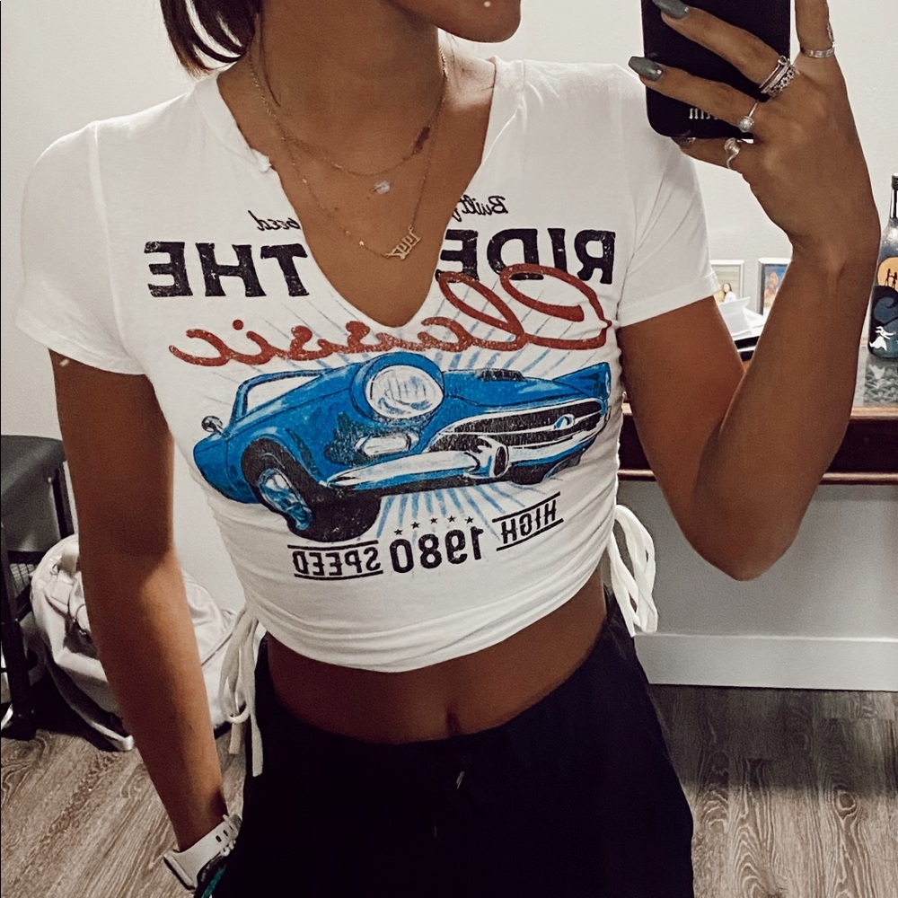 Vintage Car crop top
